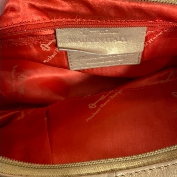 Michael Rome Designs Gold Leather Hobo Bag - Picture 5 of 8